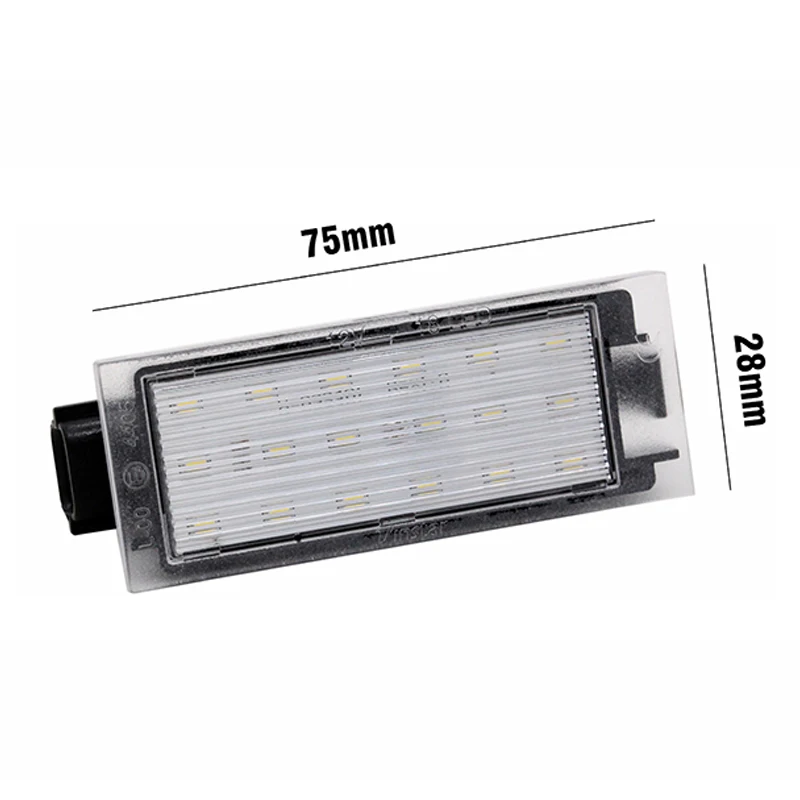2 шт./компл. SUNKIA 18SMD Автомобильные светодиодные подсветки номерного знака с