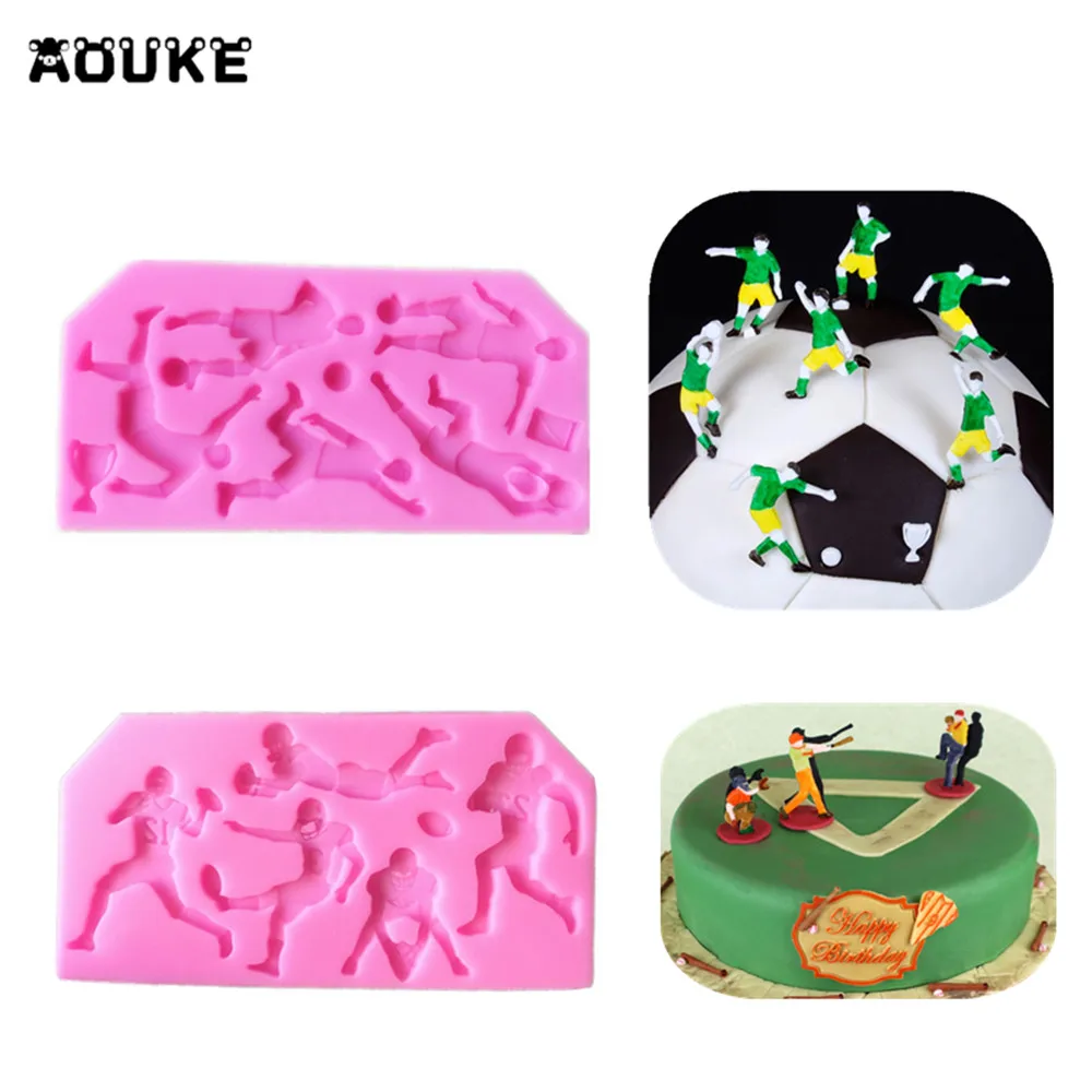 Спортивная серия форма для помадки торта силиконовая печенья кондитерских