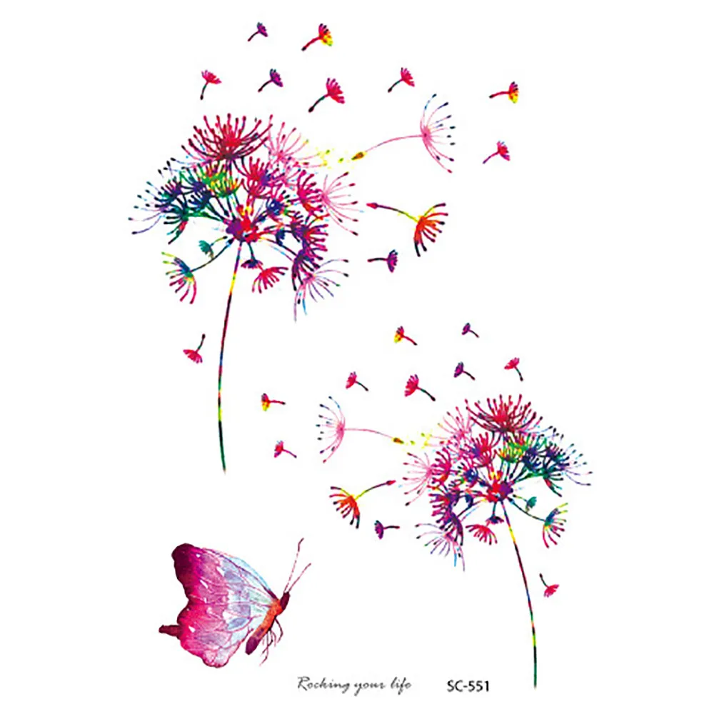 1 шт. водонепроницаемая Временная тату-наклейка цвета металлик золото серебро