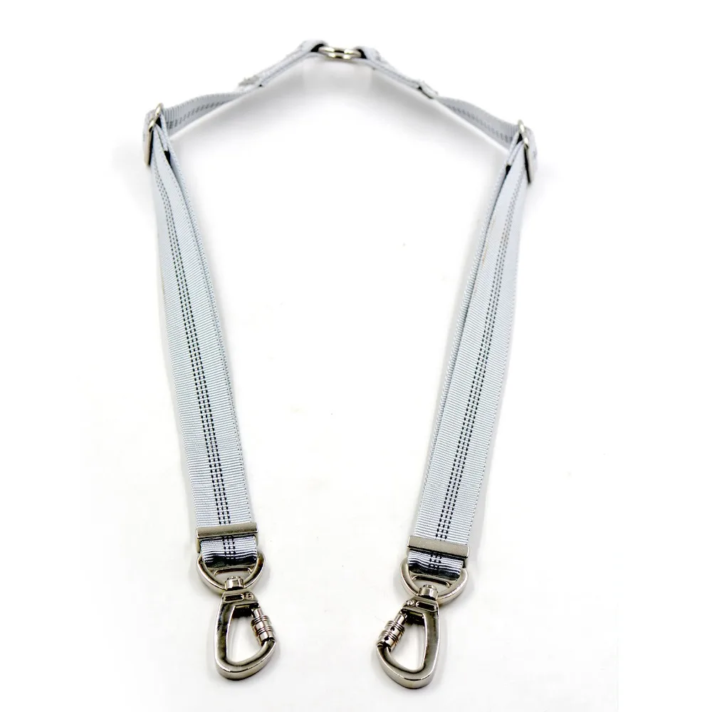 New Strong Dog Double Leash Pet Coupler Walk 2 Dogs 1 Lead With Reflective Strip Puppy Adjustable Gray Black Color | Дом и сад