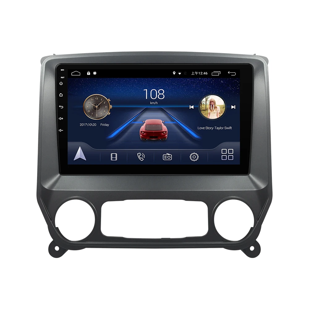 Android 9,0 автомобильный DVD gps стерео аудио навигационная система для Chevrolet Silverado GMC sierra- лет радио плеер