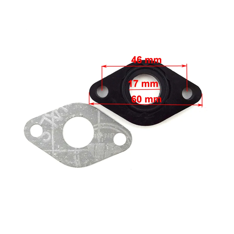 XLSION Aftermarket 10 комплектов карбюратор впускные прокладки 17 мм для GY6 50cc части