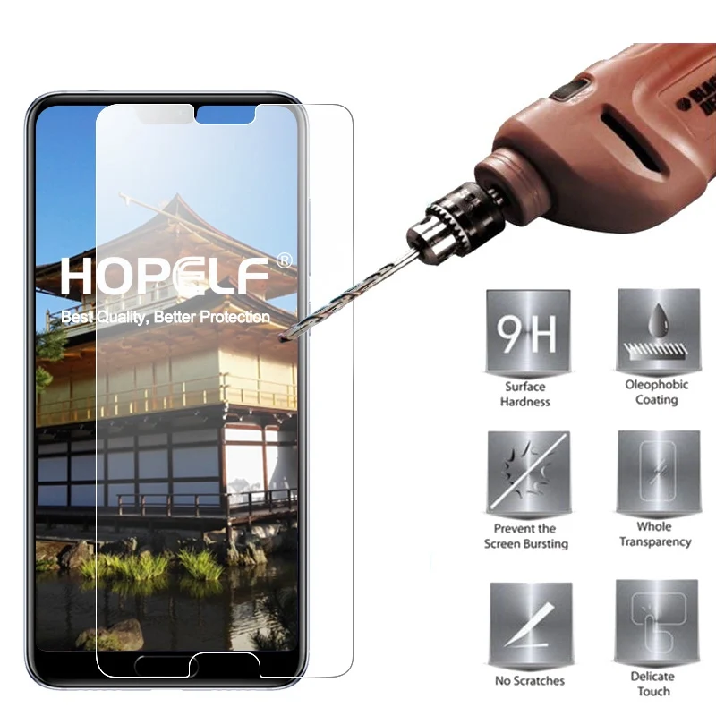 HOPELF закаленное стекло для huawei P20 Pro защита экрана 9H 2.5D Защитное телефона