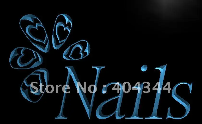 

LB553- OPEN Nails Beauty Salon LED Neon Light Sign home decor crafts