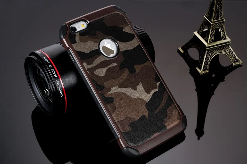 2in1 Armor Hybrid Plastic+TPU Army Camo Camouflage Rear Cover for iPhone 6 6S 4.7''/5.5'' Special Shockproof Angle Phone Cases |