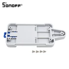 Умный переключатель SONOFF для BasicRF Pow TH1016 Dual Wifi DR DIN Tray, Чехол-держатель с креплением, регулируемый корпус, домашний Alexa