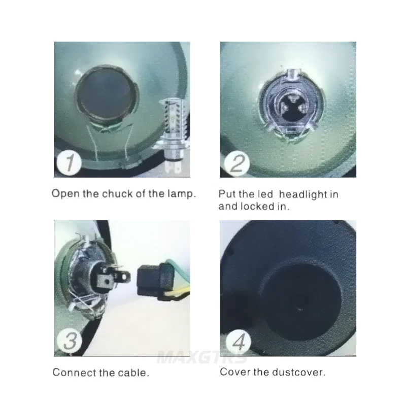 Высокая Мощность DC 9 V-32 V постоянного тока светодиодный H4 Hi Lo луч фары мотоцикла велосипед светодиодный Лампа мотоцикл Скутер луч IP67 белый 40 Вт 4000Lm