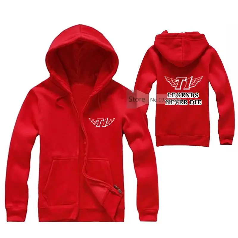 Мужские толстовки с капюшоном Legends Never Die Skt T1 хлопковая толстовка мужская куртка