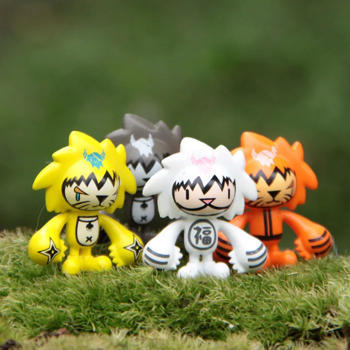 New sale 3cm 4pcs/lot online Lion King microscopic bonsai micro lanpscape garden decoration ornament action figure free shipping | Игрушки и