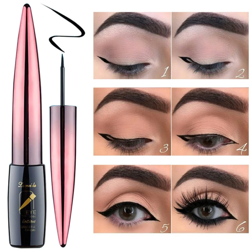 Black Eyes Liner Liquid Make Up Pencil Double-ended Makeup Waterproof Eyeliner |