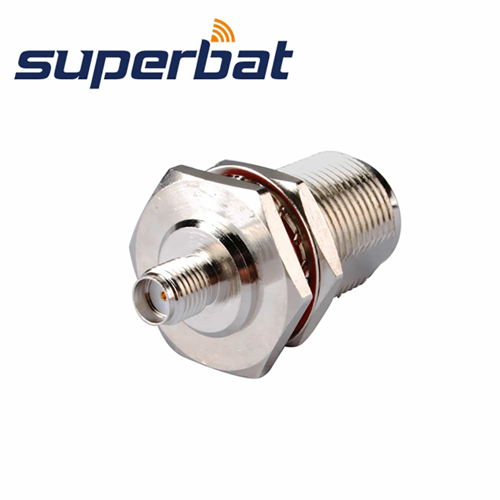 Superbat SMA-N Adapter SMA Female to N Jack Bulkhead O-ring Straight RF Coaxial Connectors
