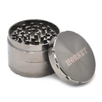 hornet zinc alloy herb grinder with diamond teeth 4 part 56 mm metal tobacco grinder hand miller spice grinder mill crusher