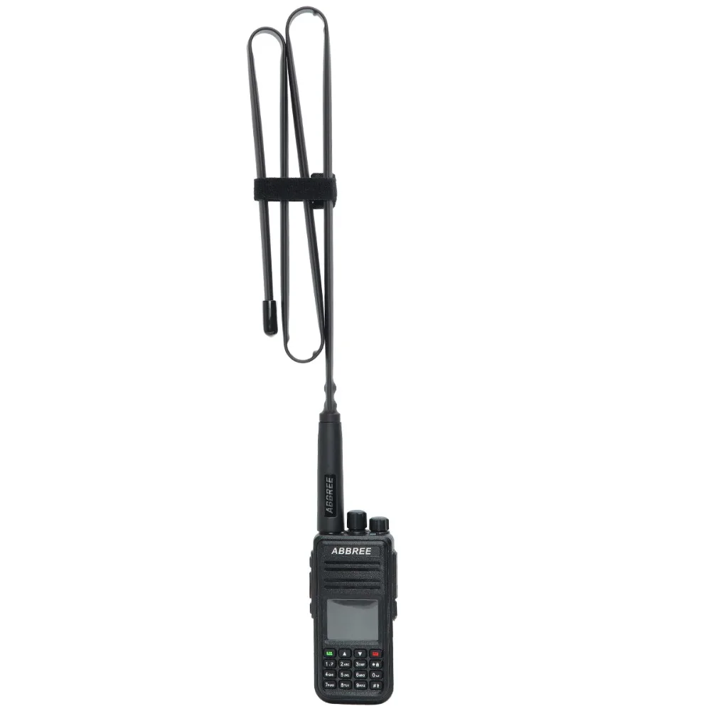 SMA-Male Двухдиапазонная VHF UHF 144/430Mhz Складная CS тактическая антенна для TYT MD-380 Wouxun охотничья ветчина CB рация