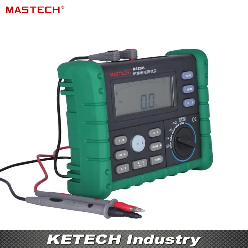 Цифровой измеритель сопротивления изоляции AC/DC Напряжение тестер megger MASTECH MS5205 |