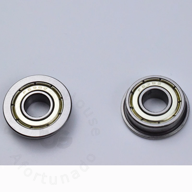 F698ZZ 8*19(22)*6mm 10pieces bearing ABEC-5 Flange bearings 698 F698Z chrome steel deep groove | Обустройство дома