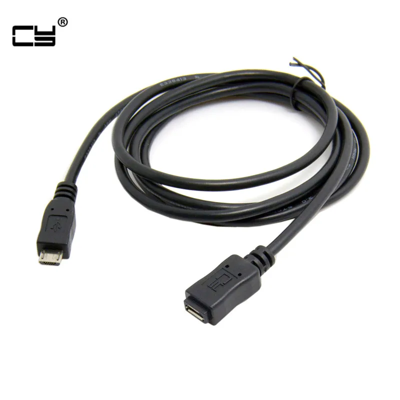 

5ft Full Pin Connected Micro USB 2.0 Type 5Pin Male to Female Cable for Tablet & Phone & CY & OTG Extension