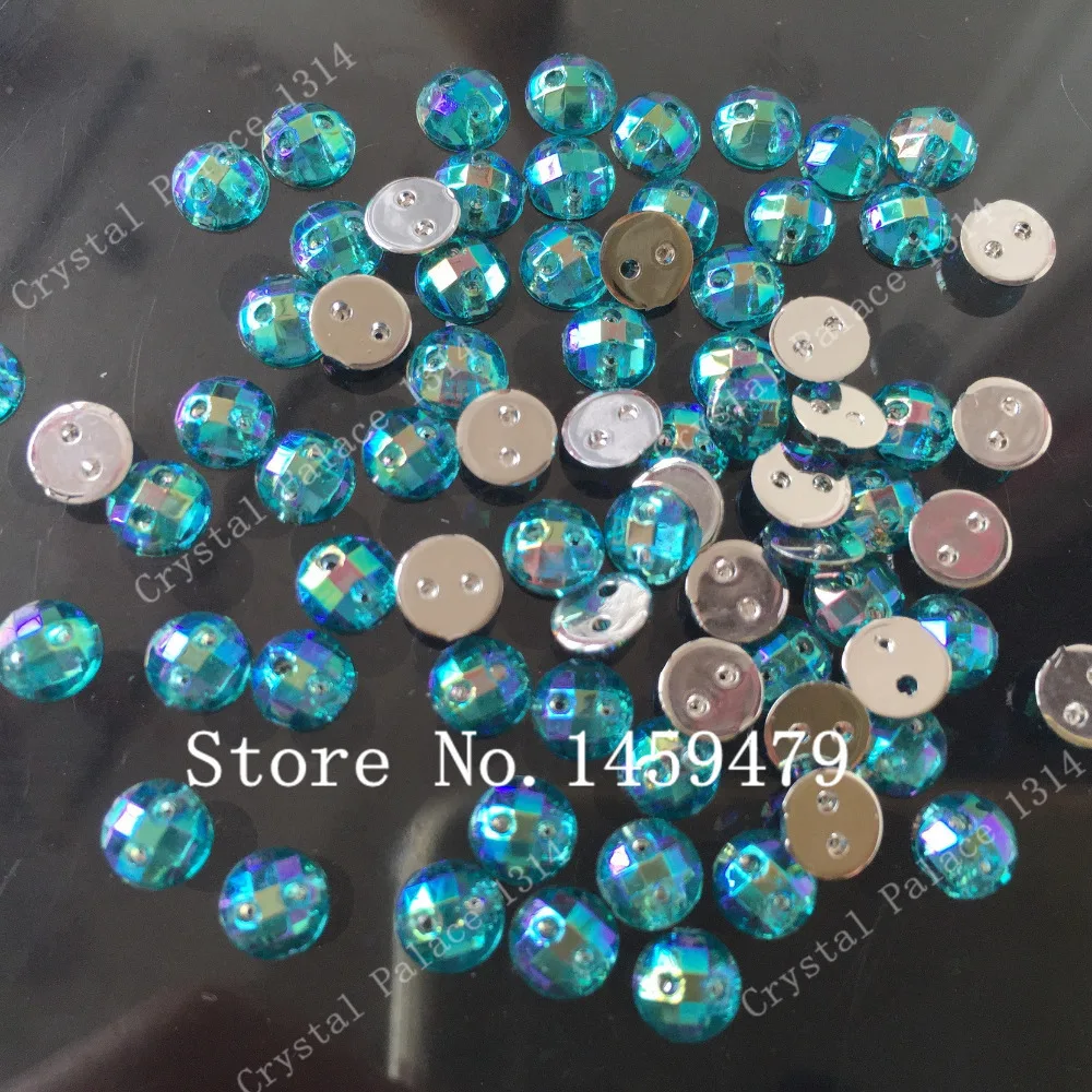 Синий цвет AB акриловые хрустальные свободные бусины небольшие нежные круглые