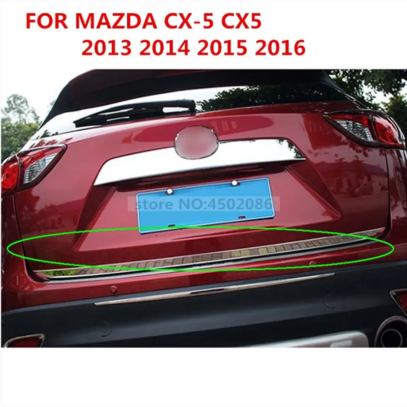 Подходит для 2013 2014 2015 2016 MAZDA CX 5 CX5 Хром Задняя Крышка багажника дверца отделка под