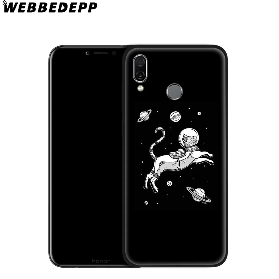 Мягкий чехол Blue Eyes in Black Cat для Huawei Mate Honor 20 6A 7A 7C 7X 8 9 9X 10 View Lite Pro 30 |