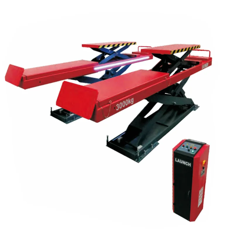 Launch Big Scissor Lift Car TLT830WA With Secondary 3.0Tons In-Ground CE Certificate Top One Quanity In China |
