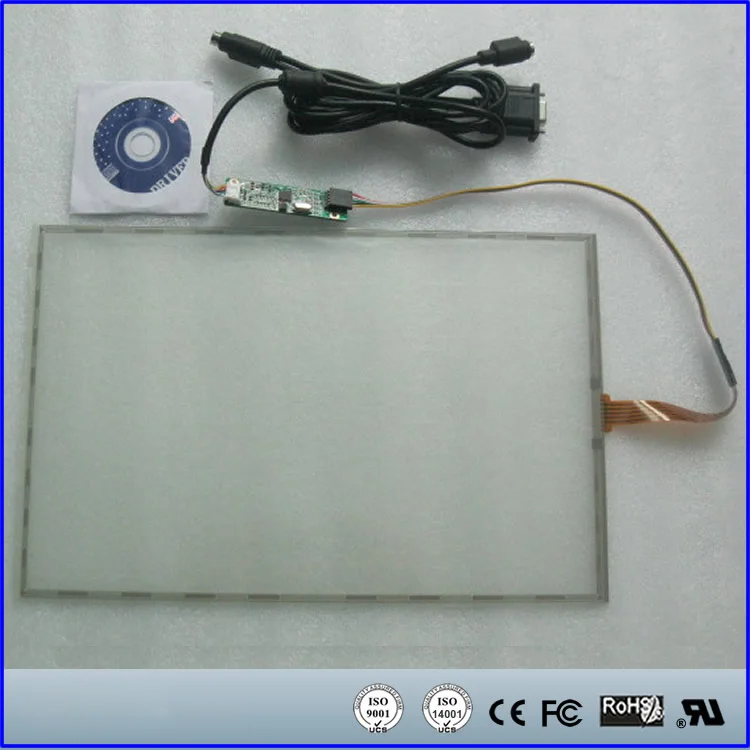 15 дюймов 346*217 мм 346 * 217 2 x 5 резистивный сенсорный экран панель USB Комплект для