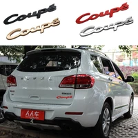 3d metal car styling auto fender tail trunk coupe emblem badge decal car sticker for peugeot 206 307 308 407 2008 for volvo
