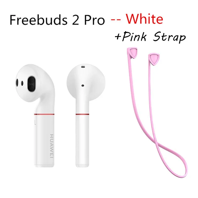 White pro add Pink HUAWEI FreeBuds 2 FreeBuds 2 Pro Наушники Беспроводные Bluetooth с микрофоном стерео Handfree динамический контроль беспроводной зарядки - Цвет: White pro add Pink