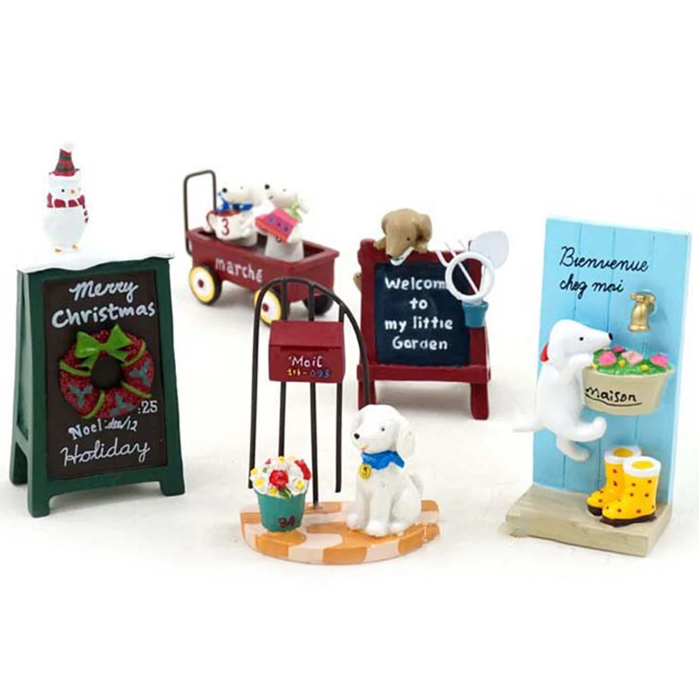 Смола ZAKKA мини собака кошка щенок бонсай миниатюрные фигурки цветочный горшок игрушки для террариумов садовые подставки украшения животных