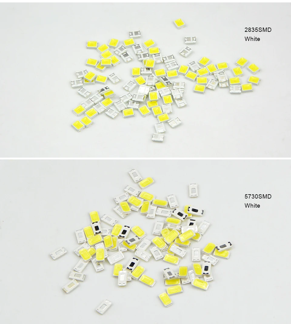 100 шт. Epistar SMD 5730/2835 Чип светодиодный светильник 40-55 лм светодиодный s диодный светильник для внутренней светодиодной ленты точечный светильник