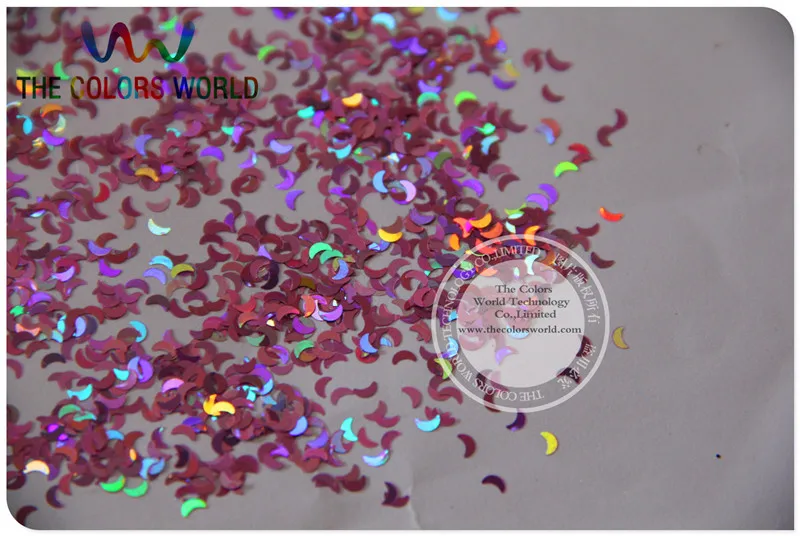 Фотографические лазерные голографические блестки персикового цвета размер 3 мм