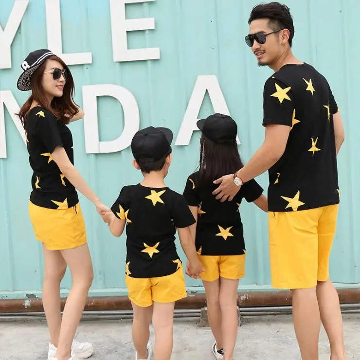 2 шт. хлопковая Футболка с принтом принтом|family matching|family matching clothesmatching clothes |