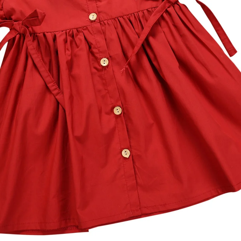 2Pcs Baby Girls Dress Sets Kids Solid Pattern Dresses Casual Short Sleeve Tutu Sundress with Headband | Детская одежда и обувь