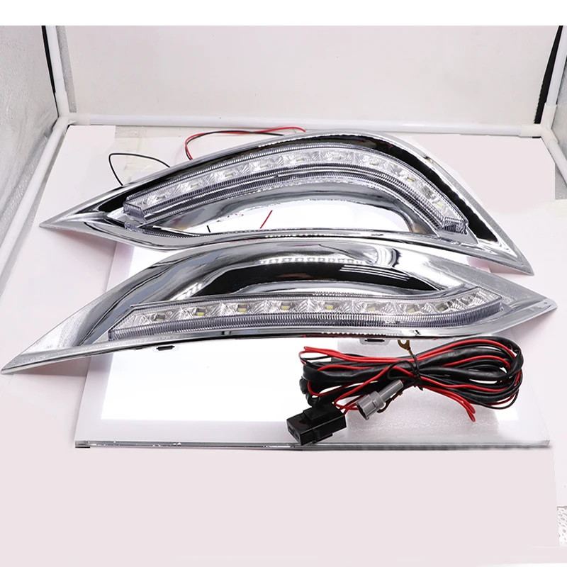 Дневные ходовые огни DRL 12 В желтые поворотные сигнальные для 2011 2013 Hyundai SONATA