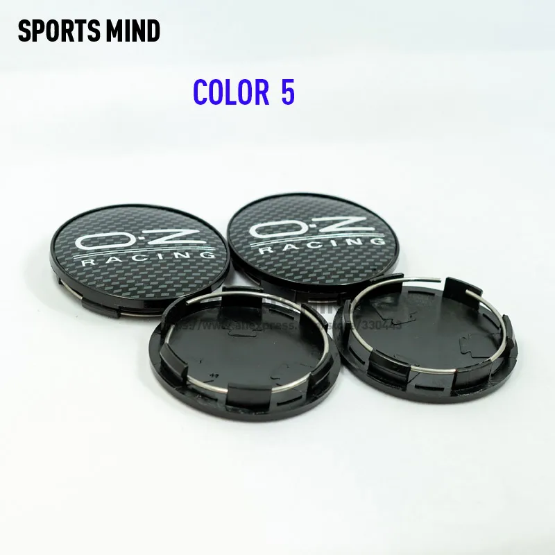 COLOR 5 4 шт./лот 8 видов цветов 68 мм OZ Racing Центральная втулка колеса автомобиля крышки автомобиля п эмблема логотип пылезащитное покрытие - Цвет: COLOR 5