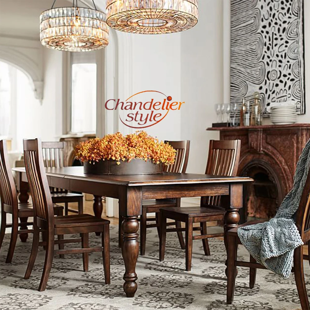 

New Modern Crystal Chandelier Lighting Round LED Chandelier Hanging Light for Living Dining Room Restaurant Home Decoration