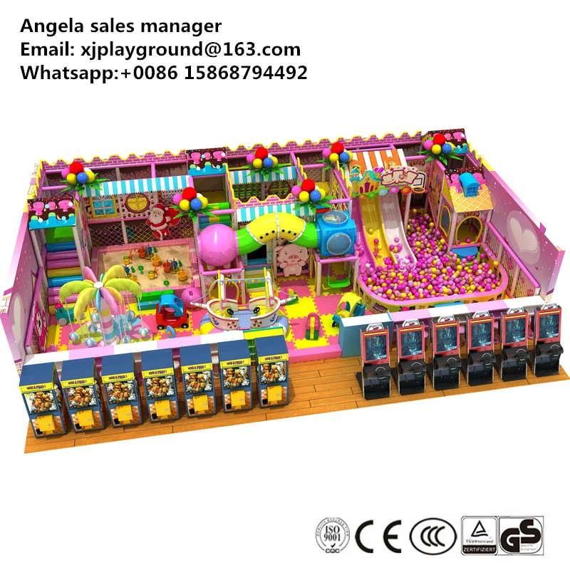 Поставка Коммерческая детская крытая площадка с большим батутом | Спорт и