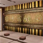 Юго-Восточная азиатская Ретро винтажная деревянная доска в индийском стиле Йога Фитнес красивый фон Настенные обои для стен