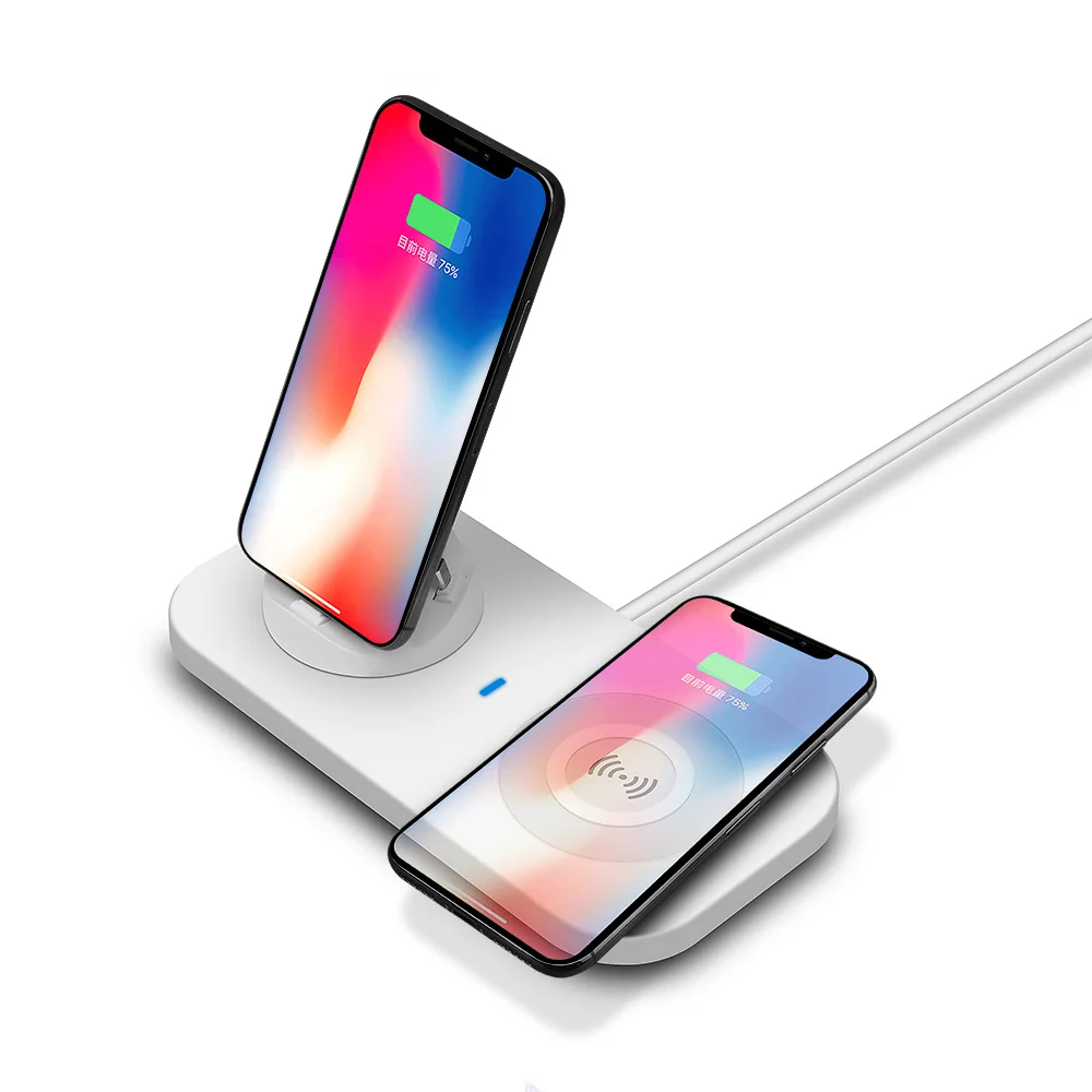 DCAE 3 в 1 Подставка для зарядки iPhone 11 Pro XS XR X 8 7 6 Qi Беспроводное зарядное устройство