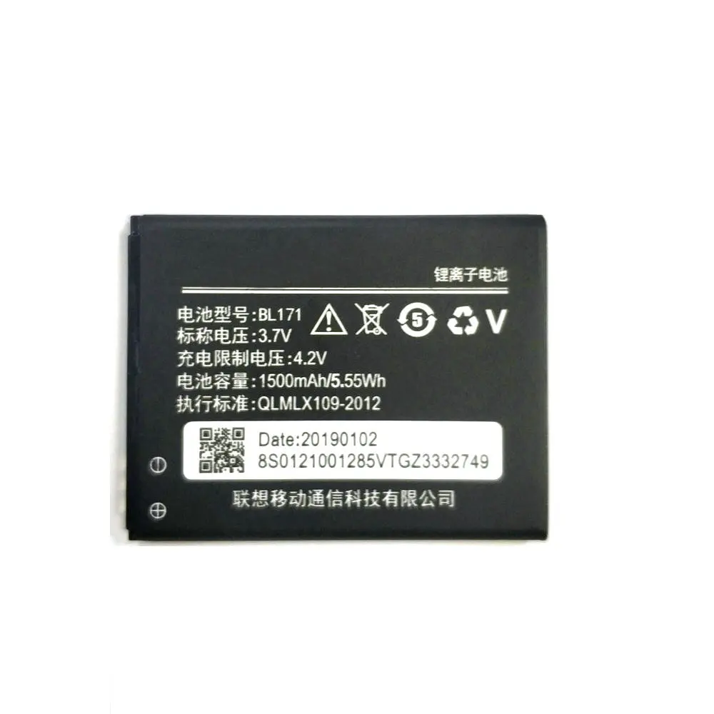 5 шт. 2019 новый аккумулятор BL171 1500 мач для Lenovo A356 A368 A390 A390T A376 A370E A500 A60 A65 A319 BL 171