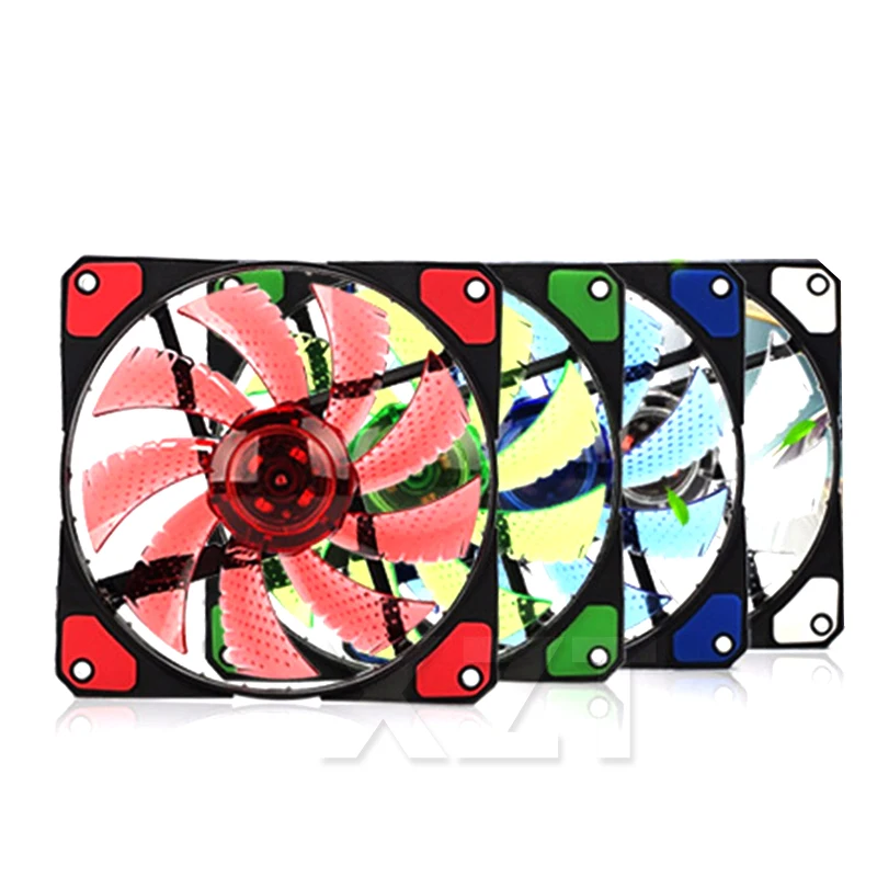 Высококачественный Ультра тихий светодиодный вентилятор 120 мм для компьютера