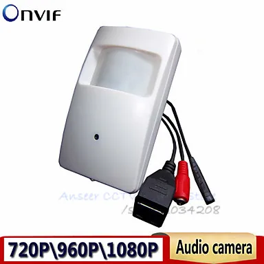 720P ПИР детектор движения Pin отверстие IP камера ONVIF P2P Стиль Ip Камера Pir
