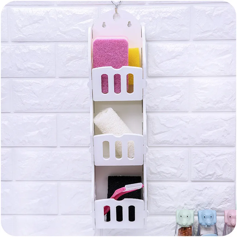 Многофункциональные бытовые DIY стеллажи для хранения косметики ванной комнаты