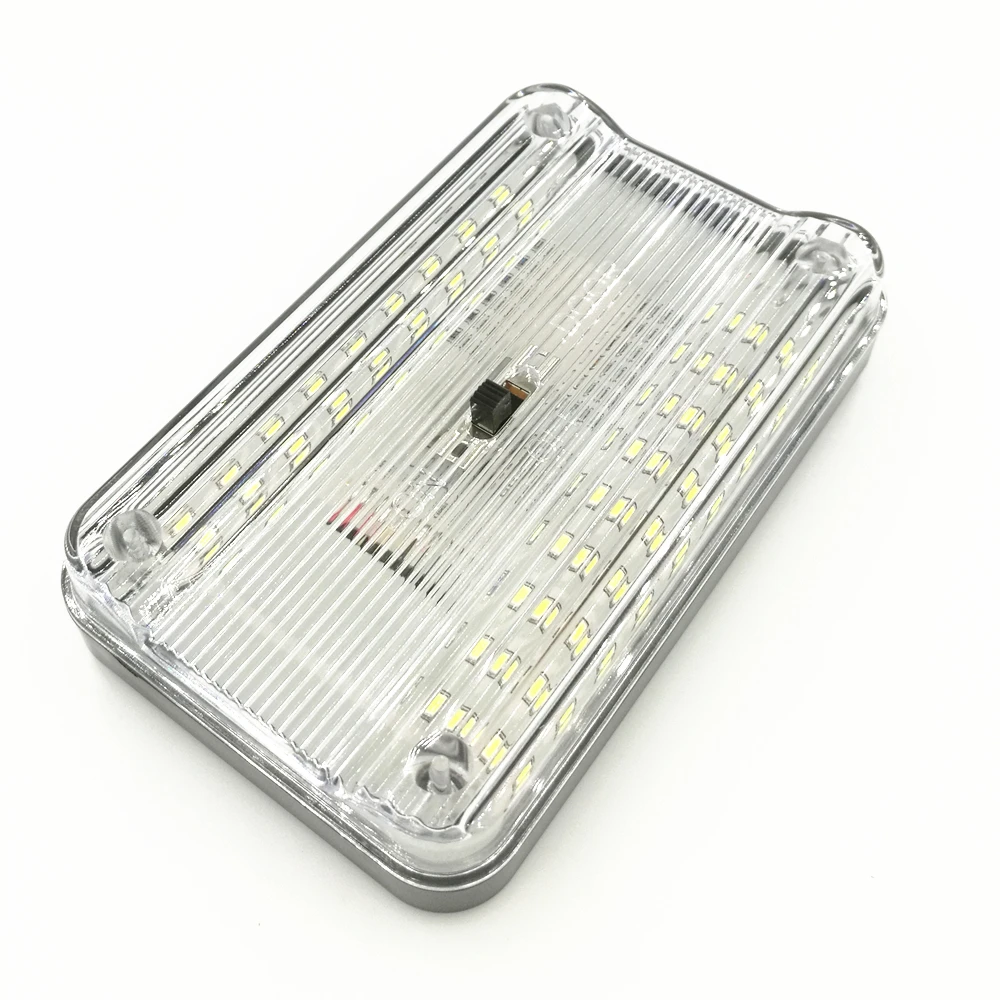 Автомобильный прямоугольный 36 SMD светодиодный купольный потолочный светильник