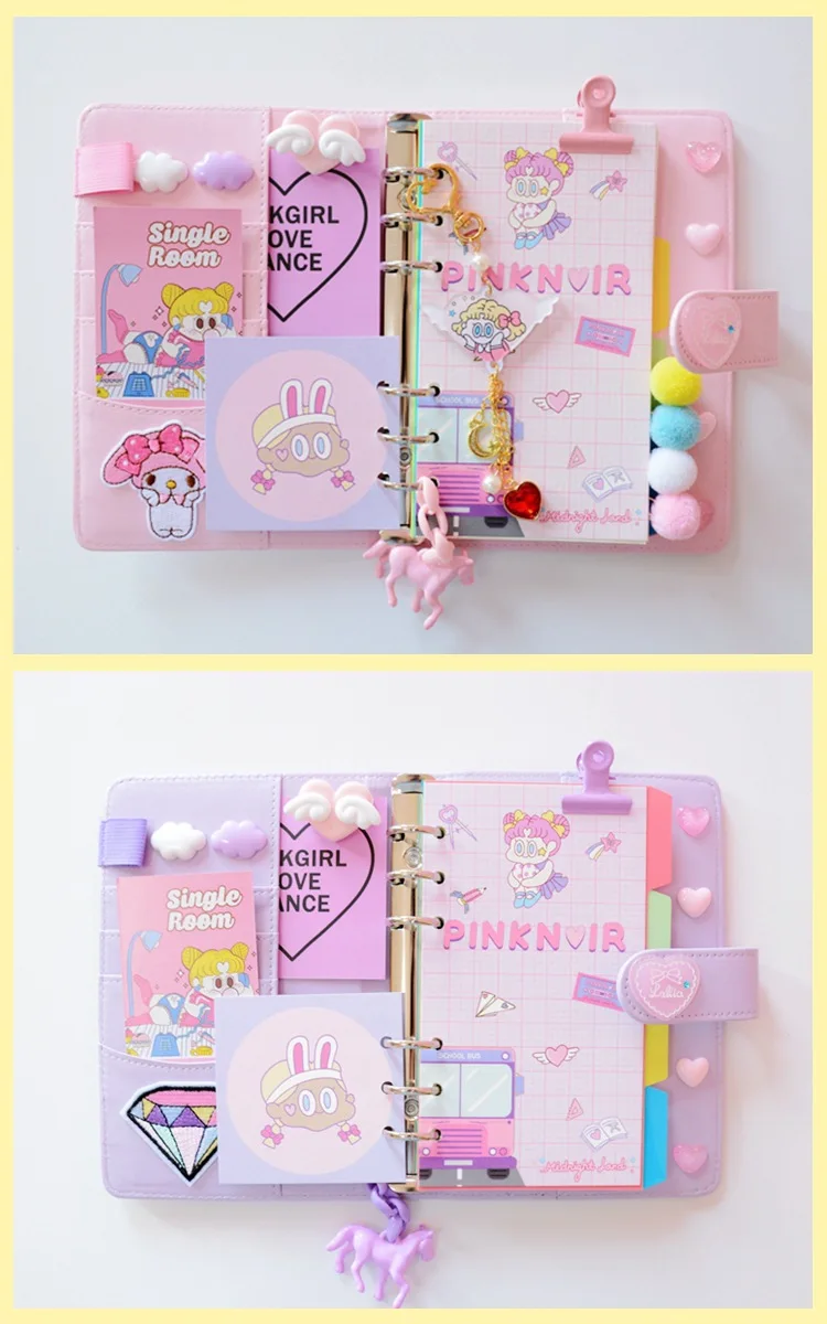 MIRUI Kawaii A6 Тетрадь Макарон Кожа DIY Свободные-листовой Журнал Дневник Спираль времени планировщик список дел органайзер канцелярские подарок