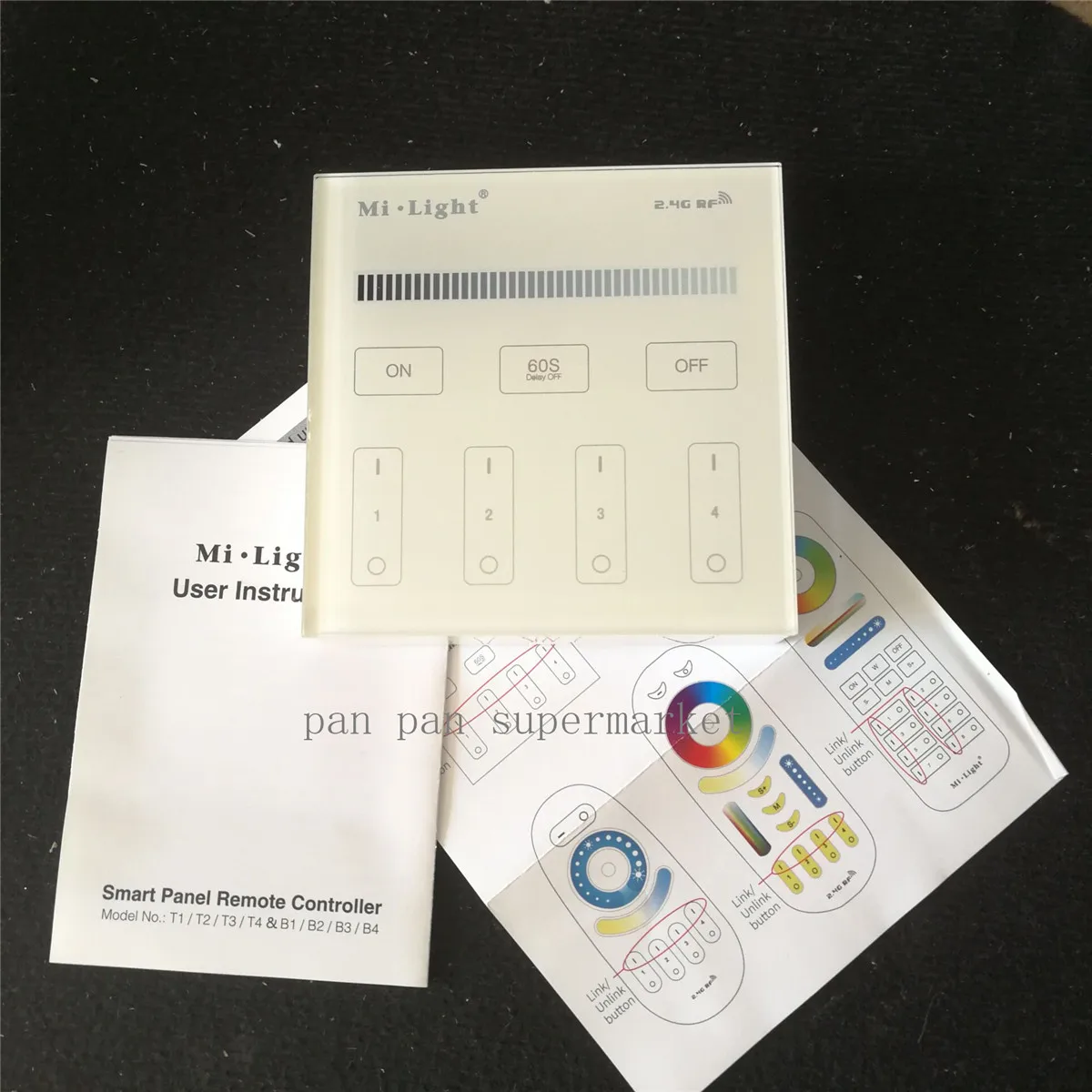 Mi light 2.4G 4-Zone Smart Touch Panel led Dimmer dimmingT1/T2/T3/T4 RGB /RGBW/RGB+CCT Brightness Controller for strip | Освещение