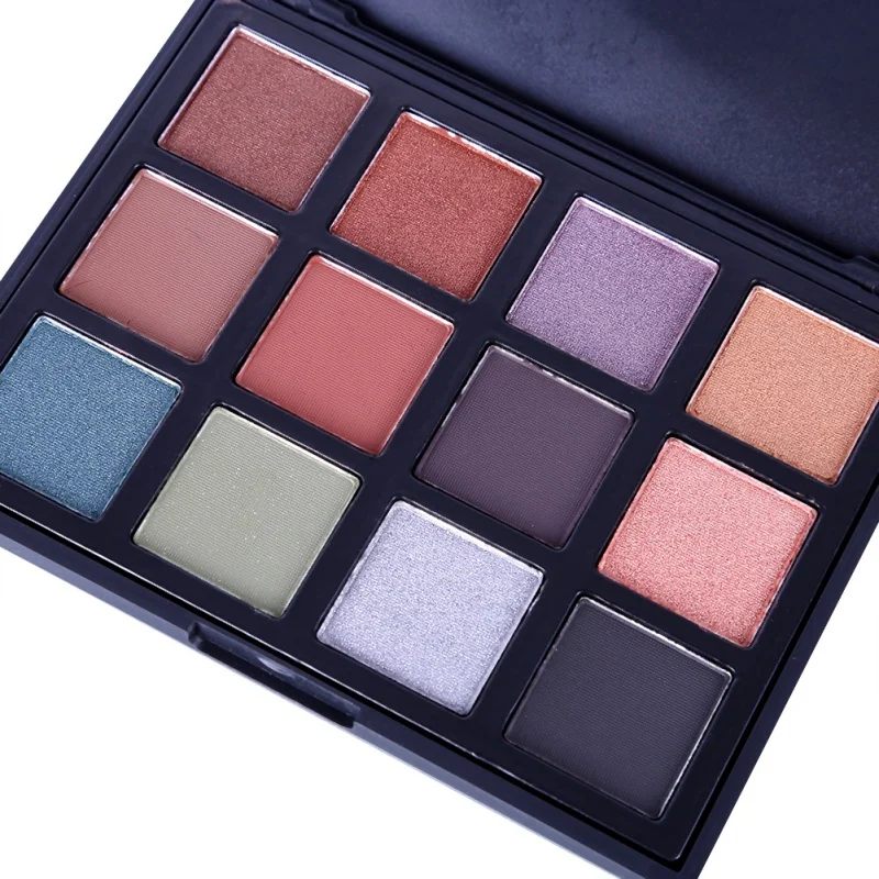 2 Профессиональный 12 Цвет палитра теней Блеск дымчатый земля Природный Тени