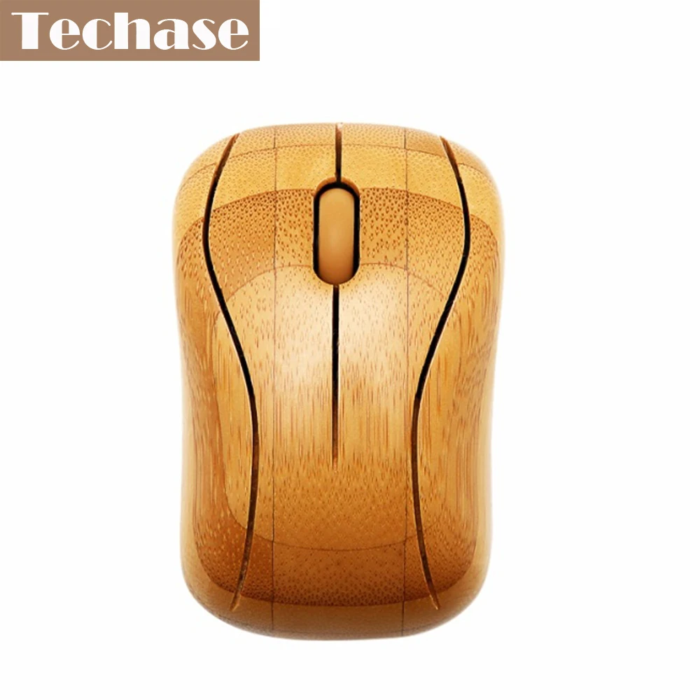 Techase MG93 Мышь Bamboo Mause 2,4 ГГц Беспроводной Mini-USB игр Мышь для компьютера Maus souris gamer мыши игры деревянные Мышь s