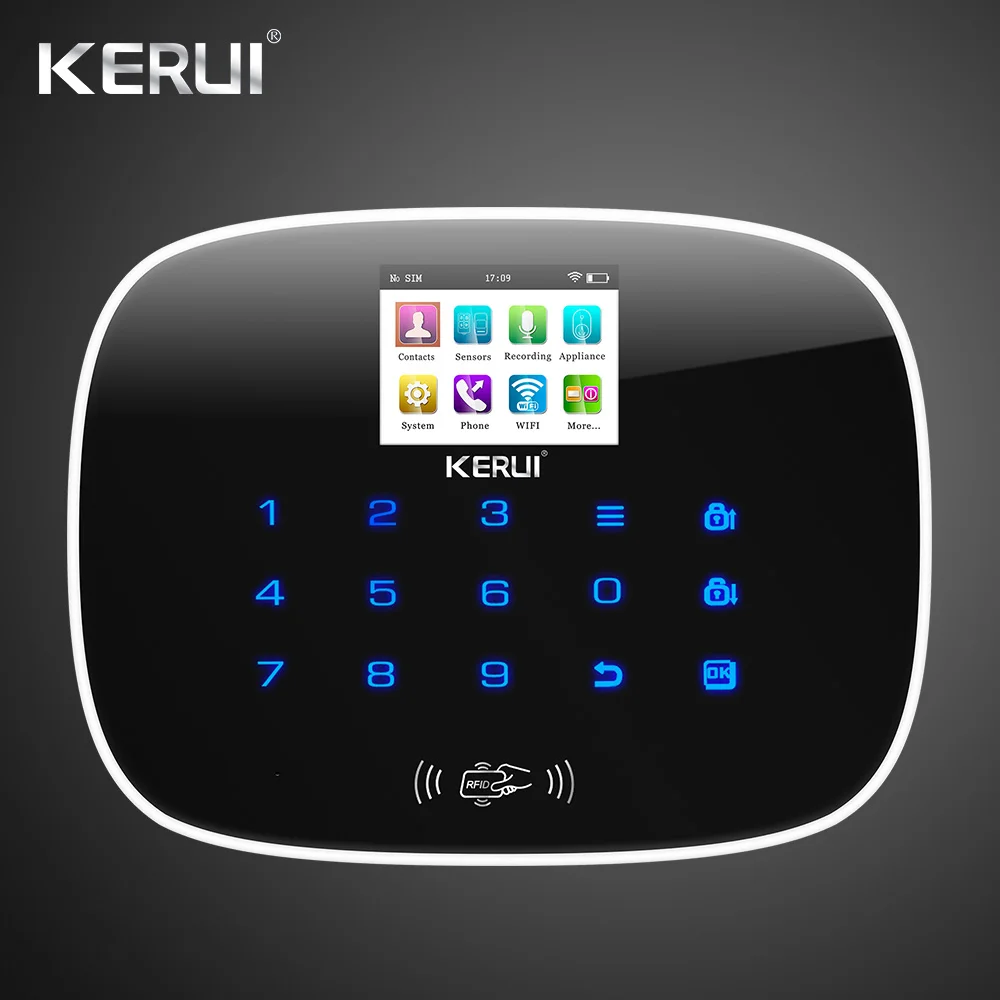 Kerui W193 3g 4 г WiFi PSTN GSM SMS Главная Охранная ЖК дисплей приложение управление