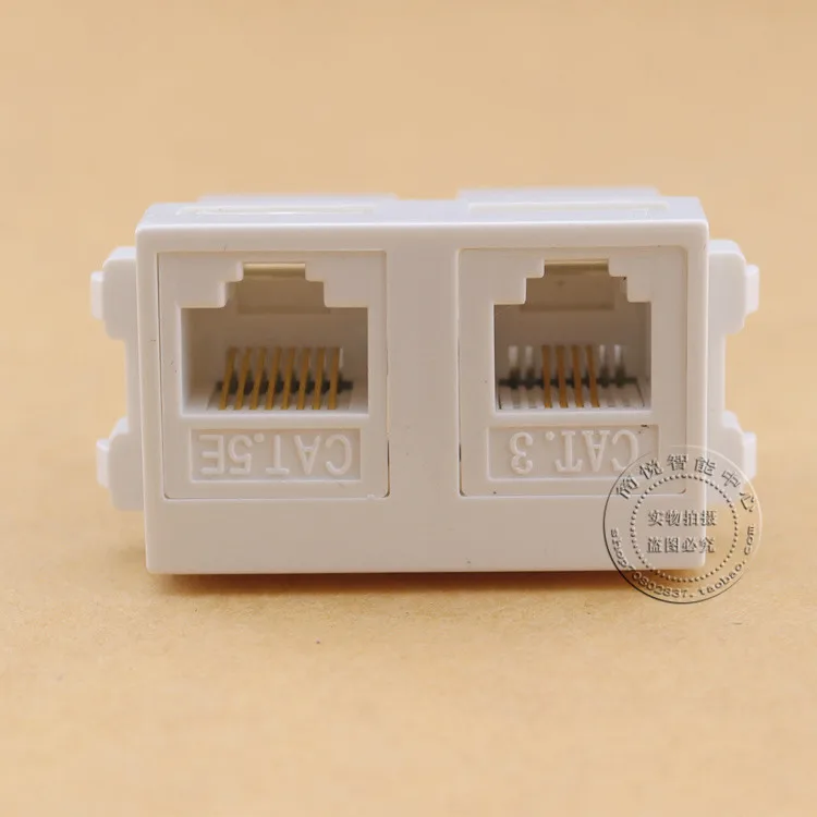 128 Type Wall Plate RJ45 Cat5E & RJ11 Cat3 Network Module Socket Adapter | Компьютеры и офис