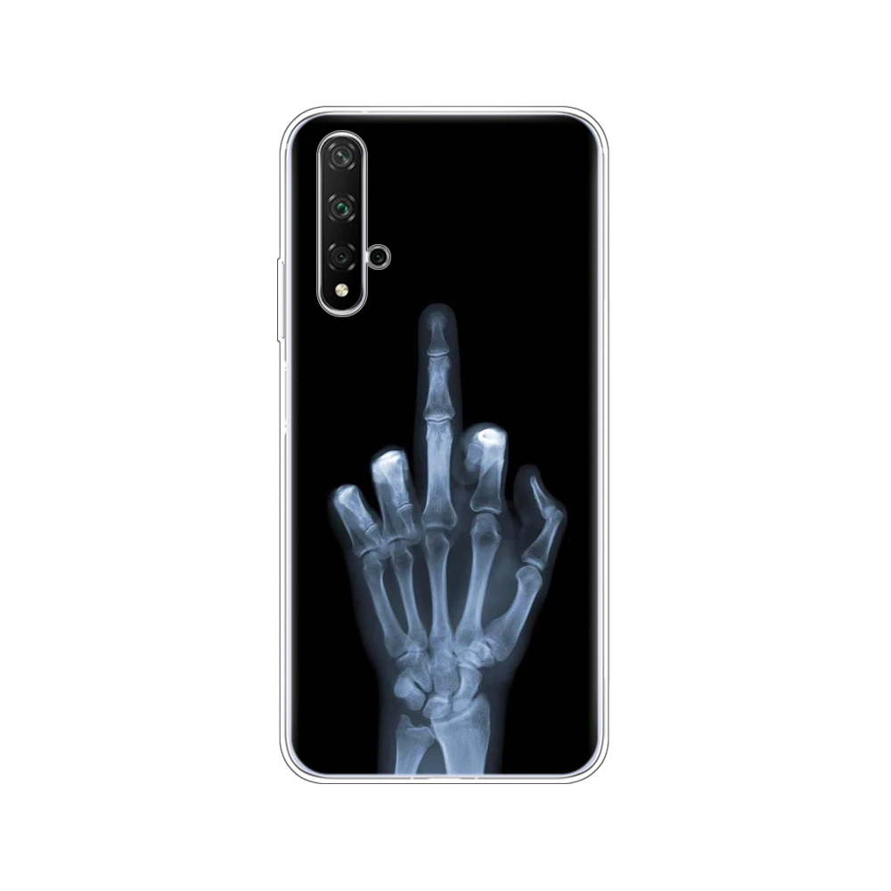 80252 Чехол для Honor 20, силиконовая задняя крышка, чехол для телефона Huawei Honor 20 Pro Lite, YAL-L21 YAL-L41, роскошный чехол, полная защита 360 - Цвет: 80252